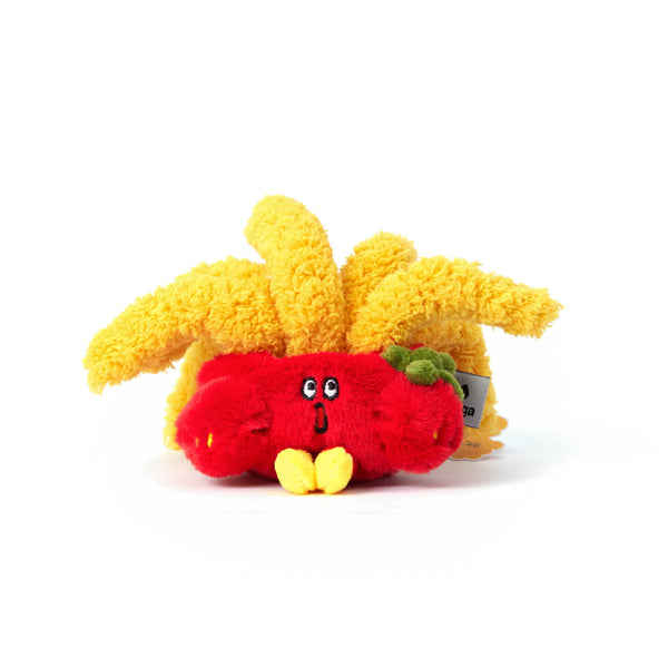 French fries plush pendant